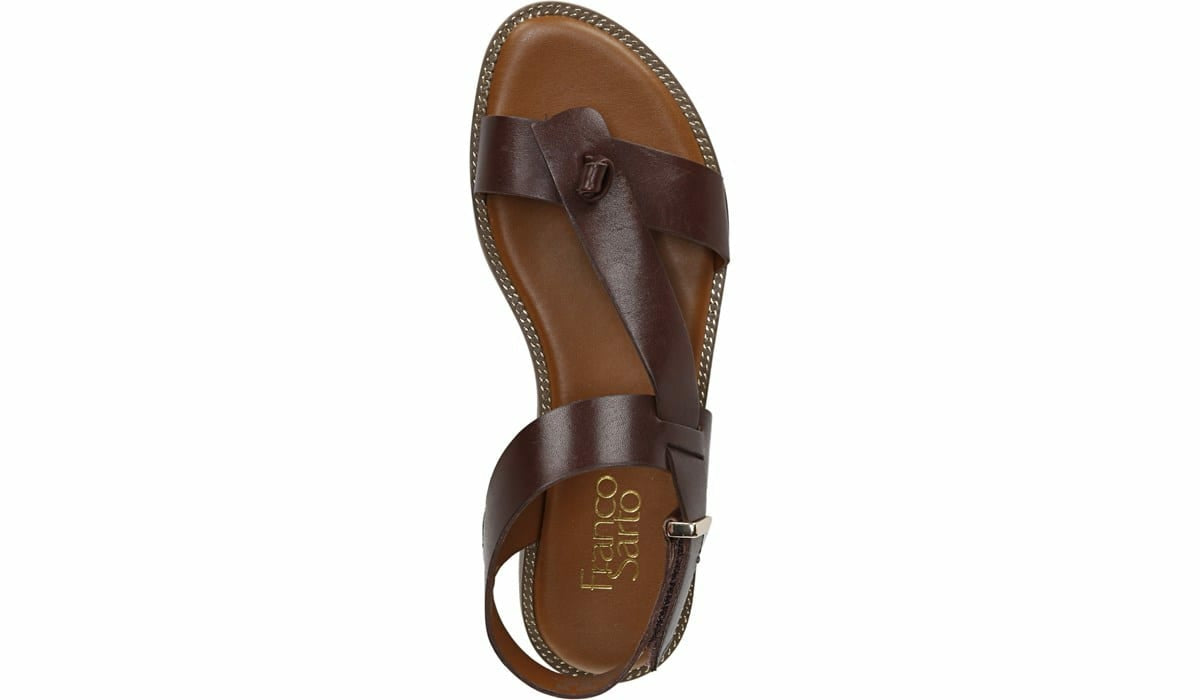 Franco Sarto Franco Glenni Sandal Dark Brown Leather