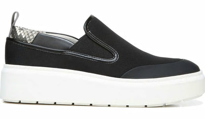 Franco Sarto Franco Lazer Platform Slip On Sneaker Black Fabric