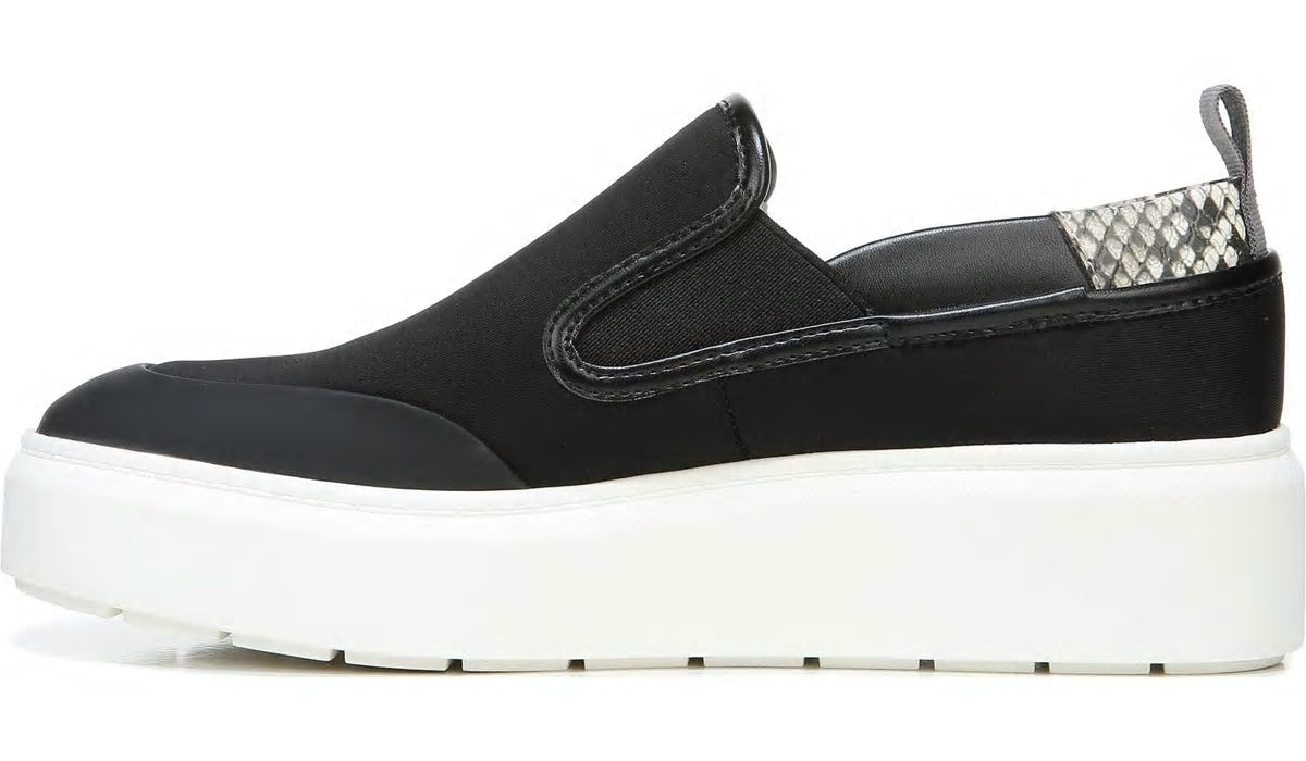Franco Sarto Franco Lazer Platform Slip On Sneaker Black Fabric