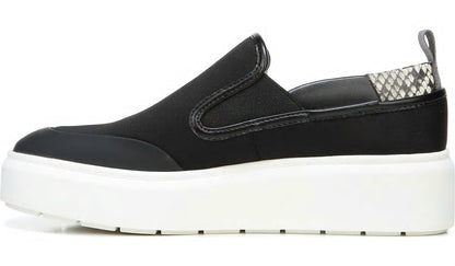 Franco Sarto Franco Lazer Platform Slip On Sneaker Black Fabric