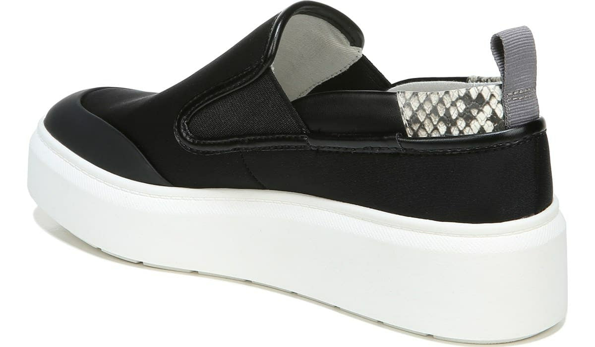 Franco Sarto Franco Lazer Platform Slip On Sneaker Black Fabric