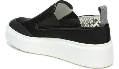 Franco Sarto Franco Lazer Platform Slip On Sneaker Black Fabric