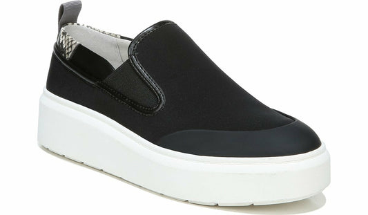 Franco Sarto Franco Lazer Platform Slip On Sneaker Black Fabric