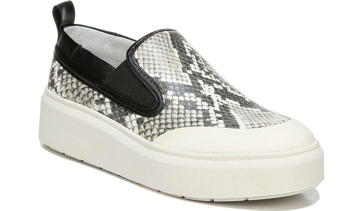 Franco Sarto Franco Lazer Platform Slip On Sneaker Roccia Faux Leather
