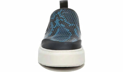 Franco Sarto Franco Lazer Platform Slip On Sneaker Pacific Blue Faux Leather