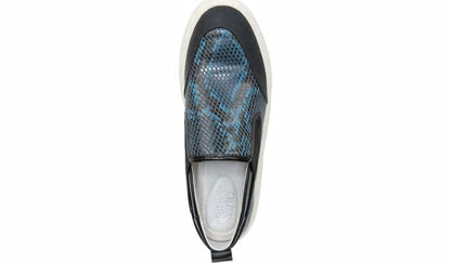 Franco Sarto Franco Lazer Platform Slip On Sneaker Pacific Blue Faux Leather
