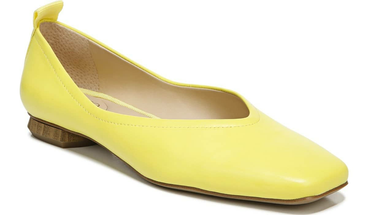 Franco Sarto Franco Ailee Flat Yellow Leather