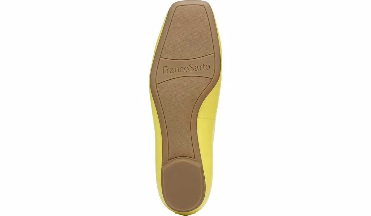 Franco Sarto Franco Ailee Flat Yellow Leather