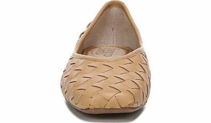 Franco Sarto Franco Ailee 4 Flat Camel Washed Faux Leather