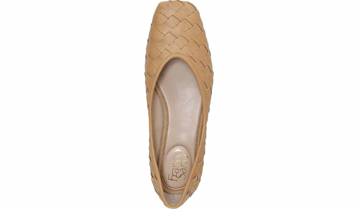 Franco Sarto Franco Ailee 4 Flat Camel Washed Faux Leather