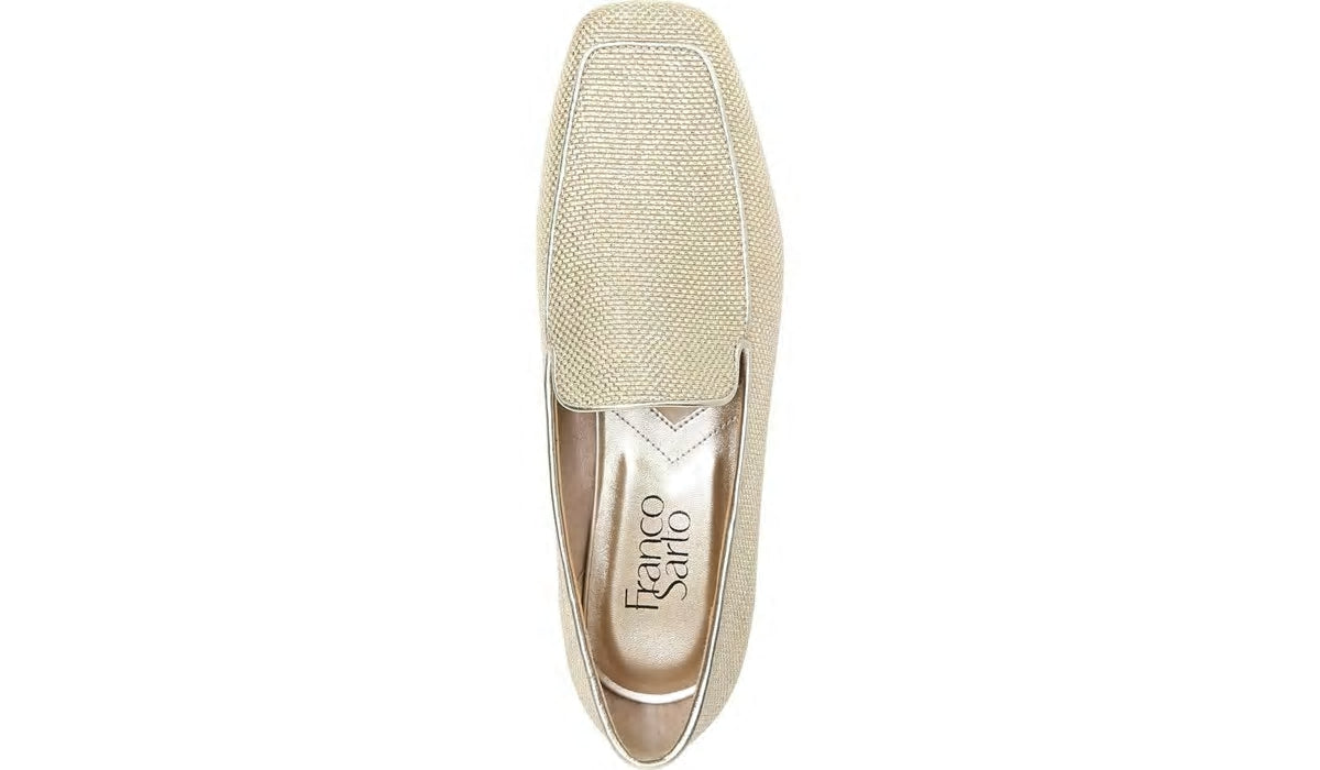 Franco Sarto Franco Averly 2 Loafer Pale Gold Raffia