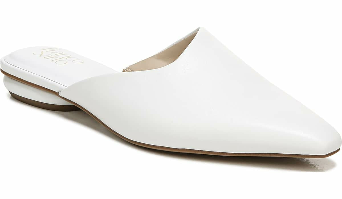 Franco Sarto Franco Bridget 2 Mule White Leather