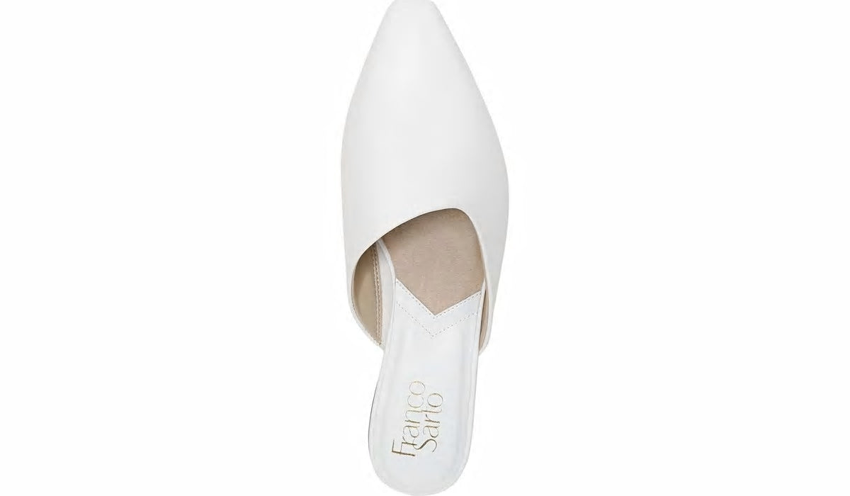 Franco Sarto Franco Bridget 2 Mule White Leather