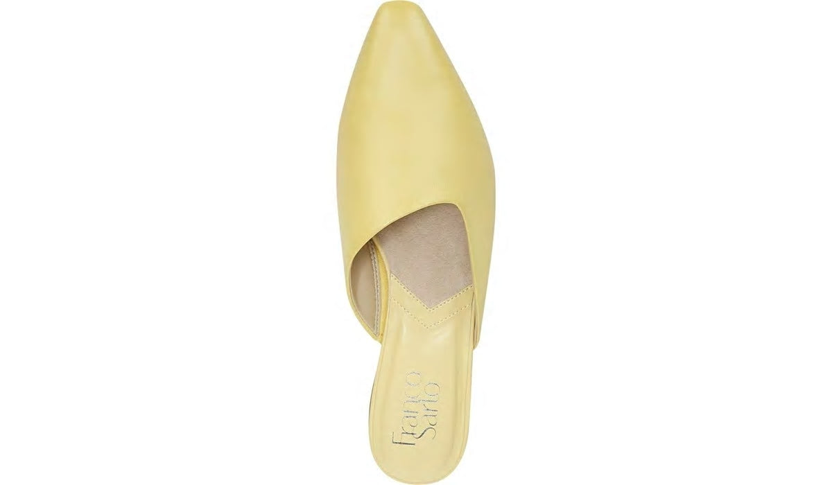 Franco Sarto Franco Bridget 2 Mule Light Yellow Leather