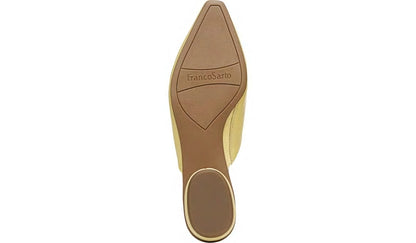 Franco Sarto Franco Bridget 2 Mule Light Yellow Leather