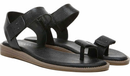 Franco Sarto Franco Geranio Sandal Black Snake Print Faux Leather