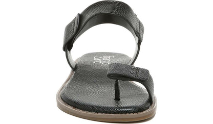 Franco Sarto Franco Geranio Sandal Black Snake Print Faux Leather
