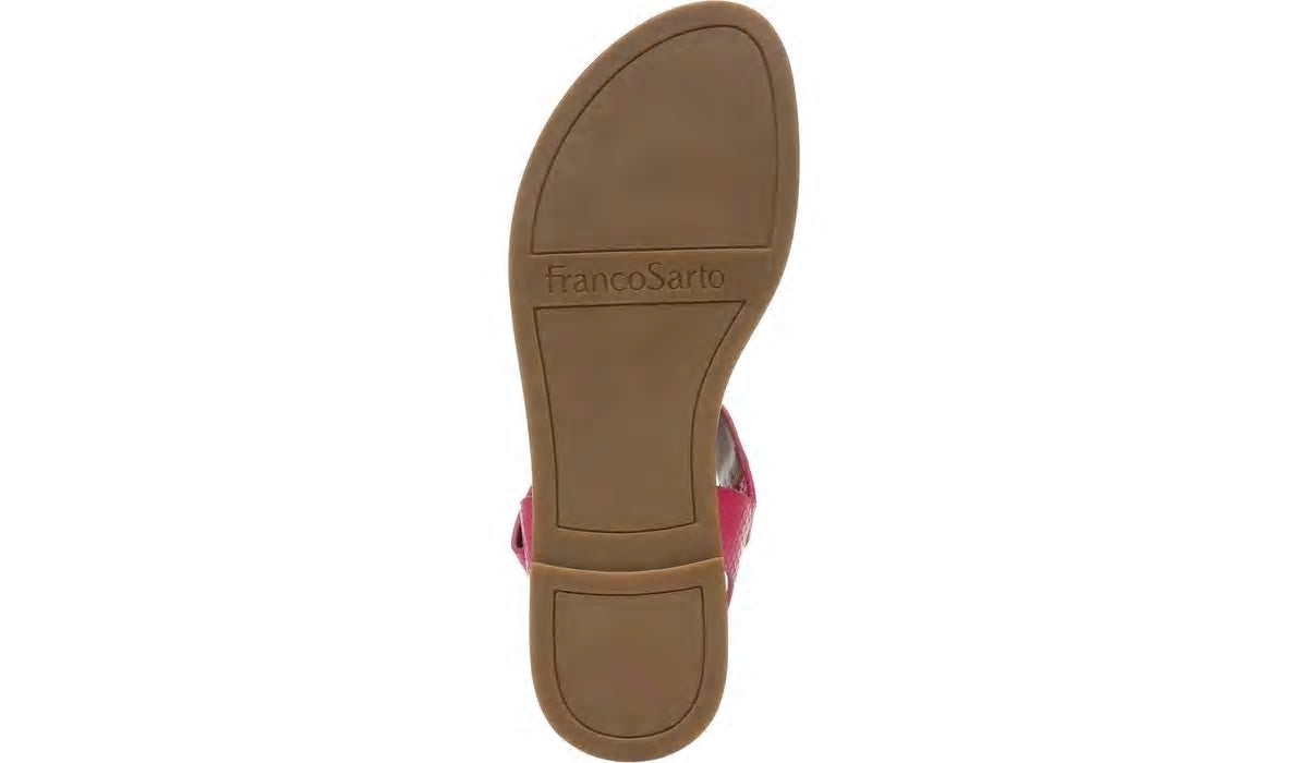 Franco Sarto Franco Geranio Sandal Fushcia Snake Faux Leather