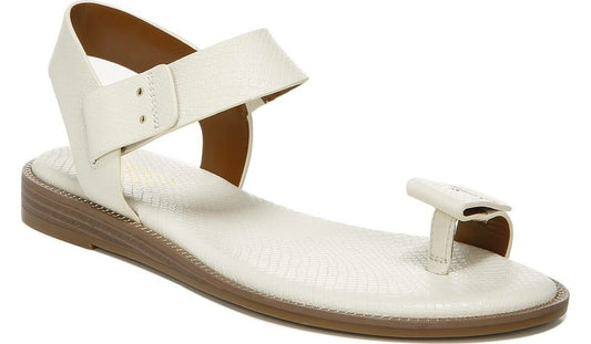 Franco Sarto Franco Geranio Sandal Linen Snake Print Faux Leather