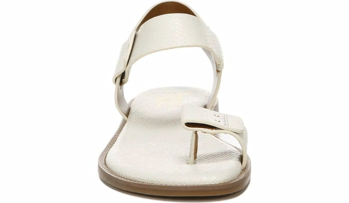 Franco Sarto Franco Geranio Sandal Linen Snake Print Faux Leather