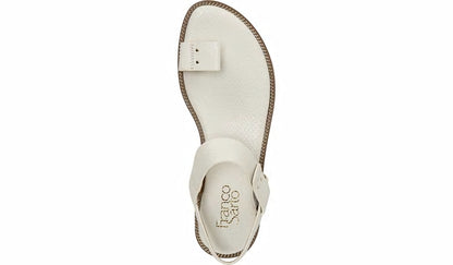 Franco Sarto Franco Geranio Sandal Linen Snake Print Faux Leather