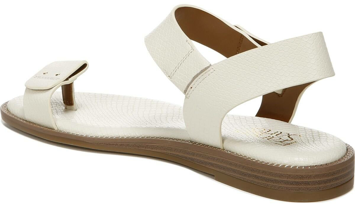 Franco Sarto Franco Geranio Sandal Linen Snake Print Faux Leather
