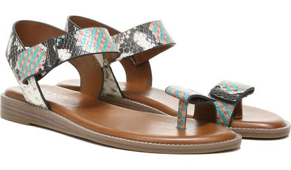 Franco Sarto Franco Geranio Sandal Yellow Snake Faux Leather