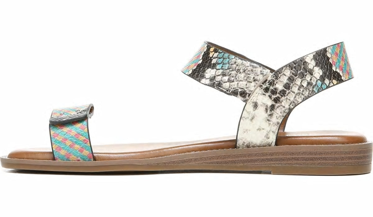 Franco Sarto Franco Geranio Sandal Yellow Snake Faux Leather