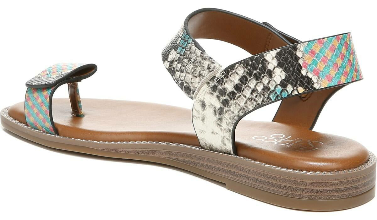 Franco Sarto Franco Geranio Sandal Yellow Snake Faux Leather