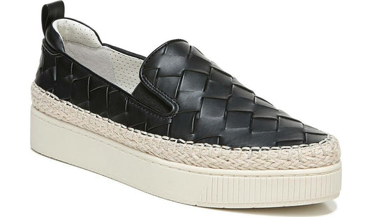 Franco Sarto Franco Homer 3 Platform Slip On Sneaker Black Faux Leather