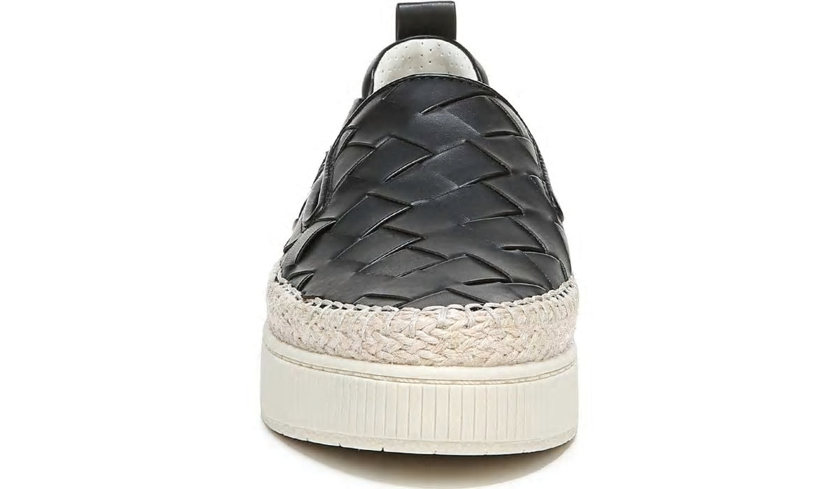 Franco Sarto Franco Homer 3 Platform Slip On Sneaker Black Faux Leather