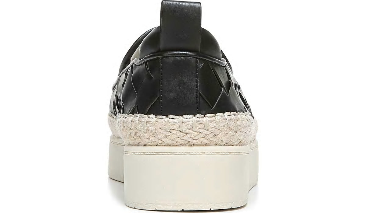 Franco Sarto Franco Homer 3 Platform Slip On Sneaker Black Faux Leather