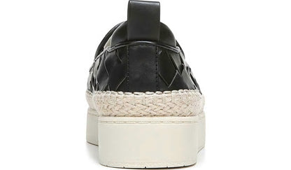 Franco Sarto Franco Homer 3 Platform Slip On Sneaker Black Faux Leather