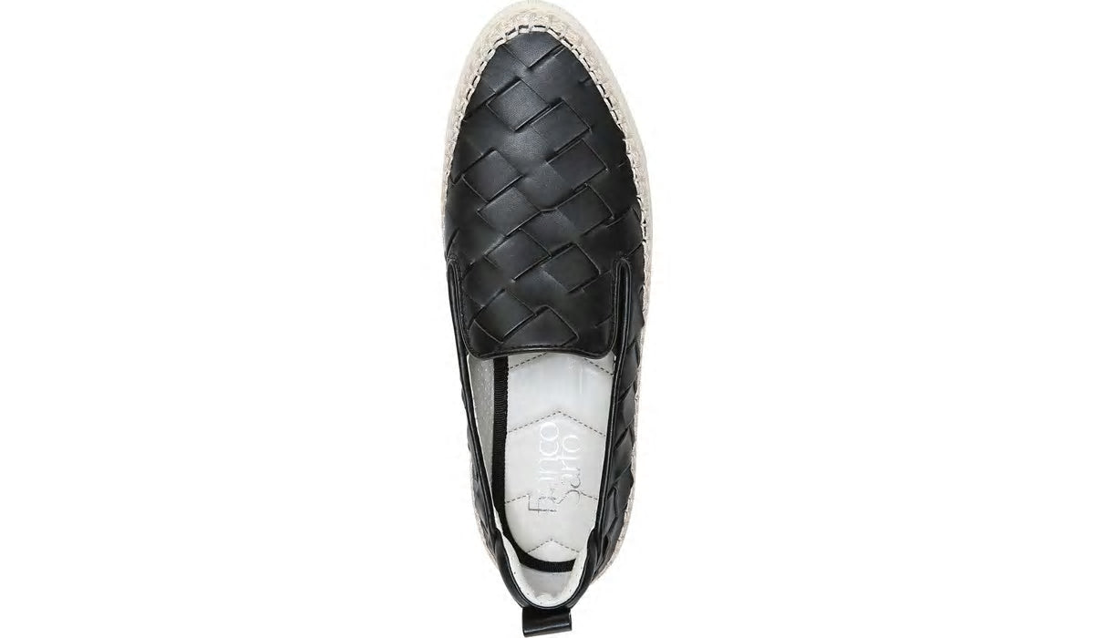 Franco Sarto Franco Homer 3 Platform Slip On Sneaker Black Faux Leather