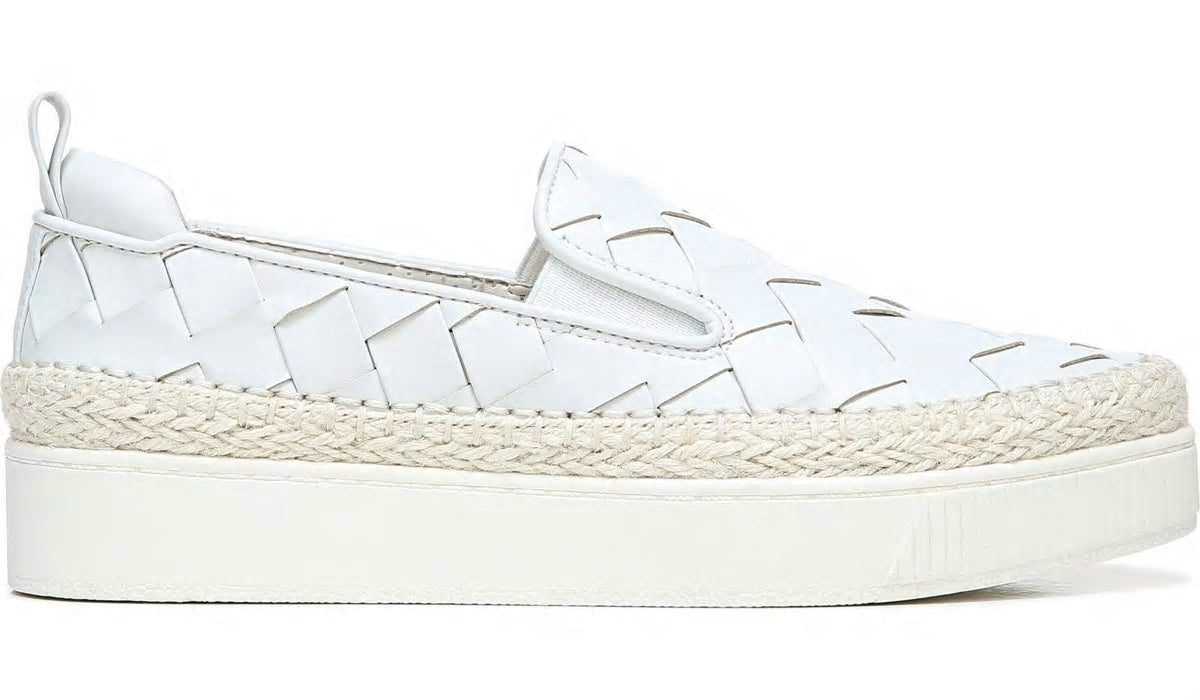 Franco Sarto Franco Homer 3 Platform Slip On Sneaker White Fabric
