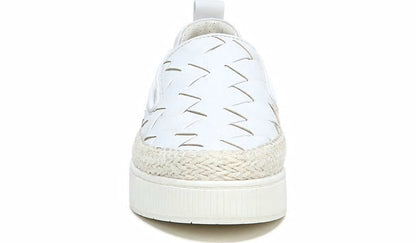 Franco Sarto Franco Homer 3 Platform Slip On Sneaker White Fabric