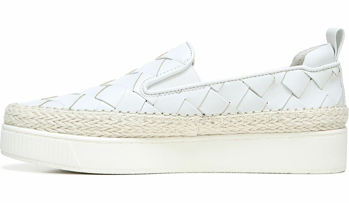Franco Sarto Franco Homer 3 Platform Slip On Sneaker White Fabric