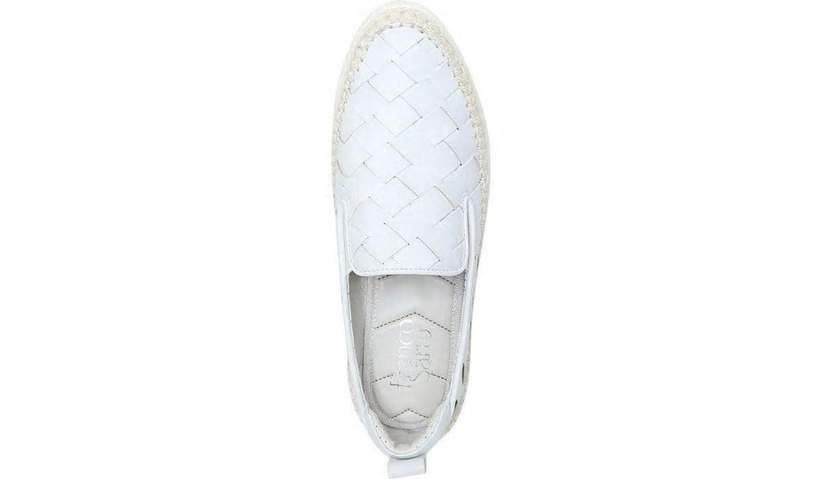 Franco Sarto Franco Homer 3 Platform Slip On Sneaker White Fabric