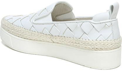 Franco Sarto Franco Homer 3 Platform Slip On Sneaker White Fabric