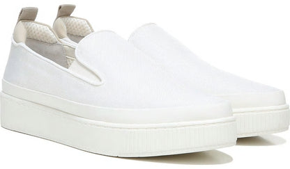 Franco Sarto Franco Homer 4 Platform Slip On Sneaker White Fabric