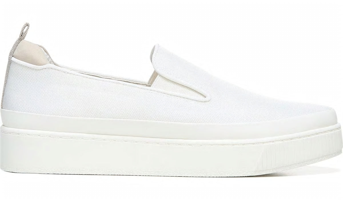 Franco Sarto Franco Homer 4 Platform Slip On Sneaker White Fabric