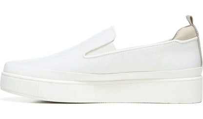 Franco Sarto Franco Homer 4 Platform Slip On Sneaker White Fabric