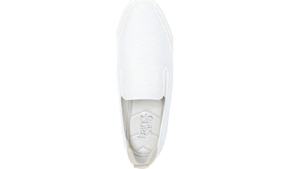 Franco Sarto Franco Homer 4 Platform Slip On Sneaker White Fabric