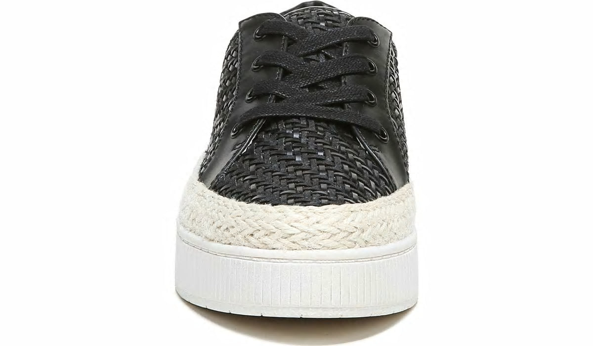 Franco Sarto Franco Hyria Platform Sneaker Black Woven Leather
