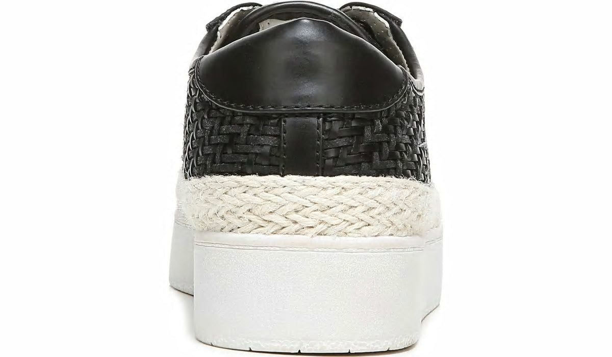 Franco Sarto Franco Hyria Platform Sneaker Black Woven Leather