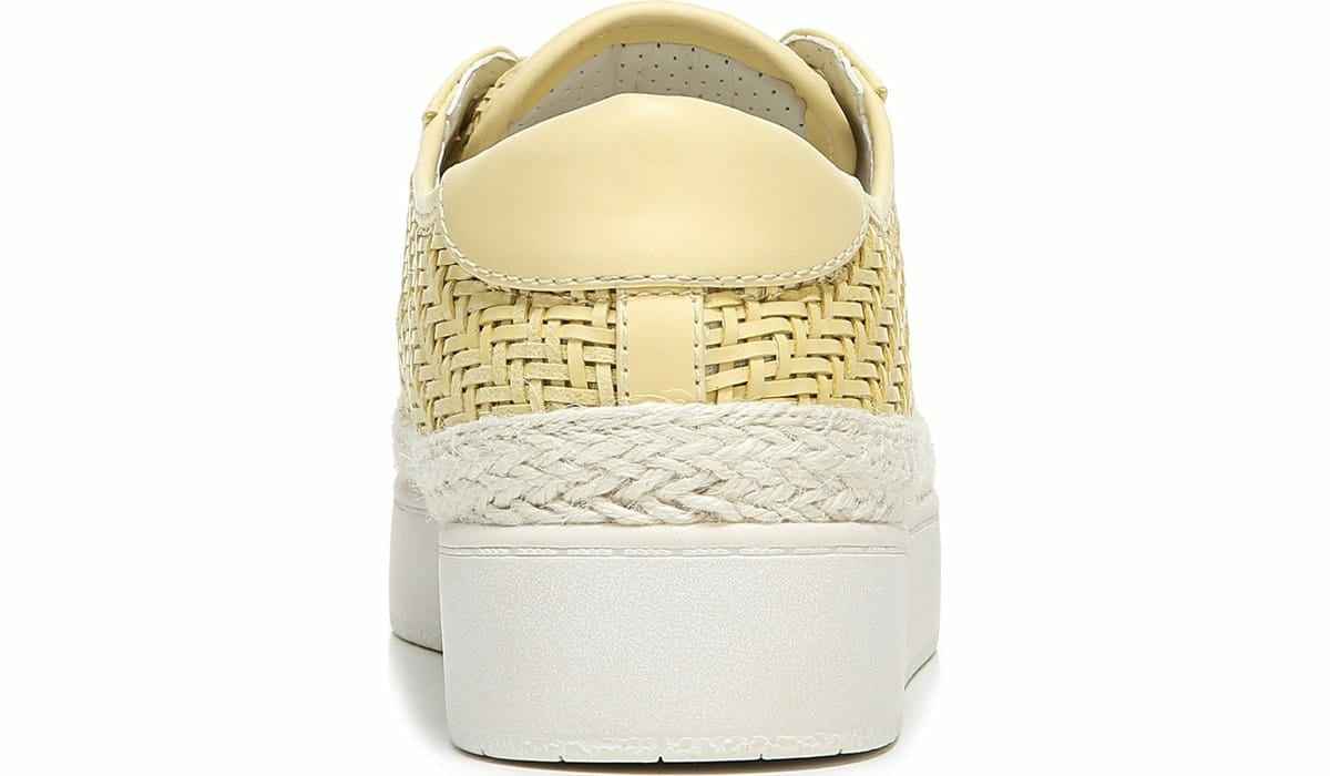 Franco Sarto Franco Hyria Platform Sneaker Yellow Woven Leather