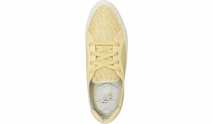 Franco Sarto Franco Hyria Platform Sneaker Yellow Woven Leather