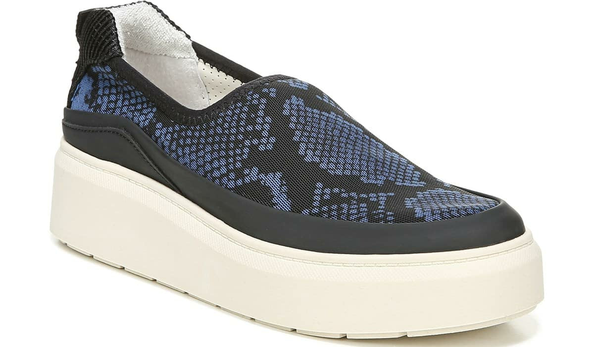 Franco Sarto Franco Lin Platform Slip On Sneaker Blue Fabric
