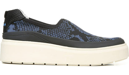 Franco Sarto Franco Lin Platform Slip On Sneaker Blue Fabric