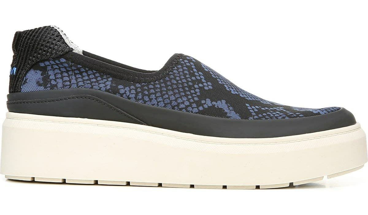 Franco Sarto Franco Lin Platform Slip On Sneaker Blue Fabric
